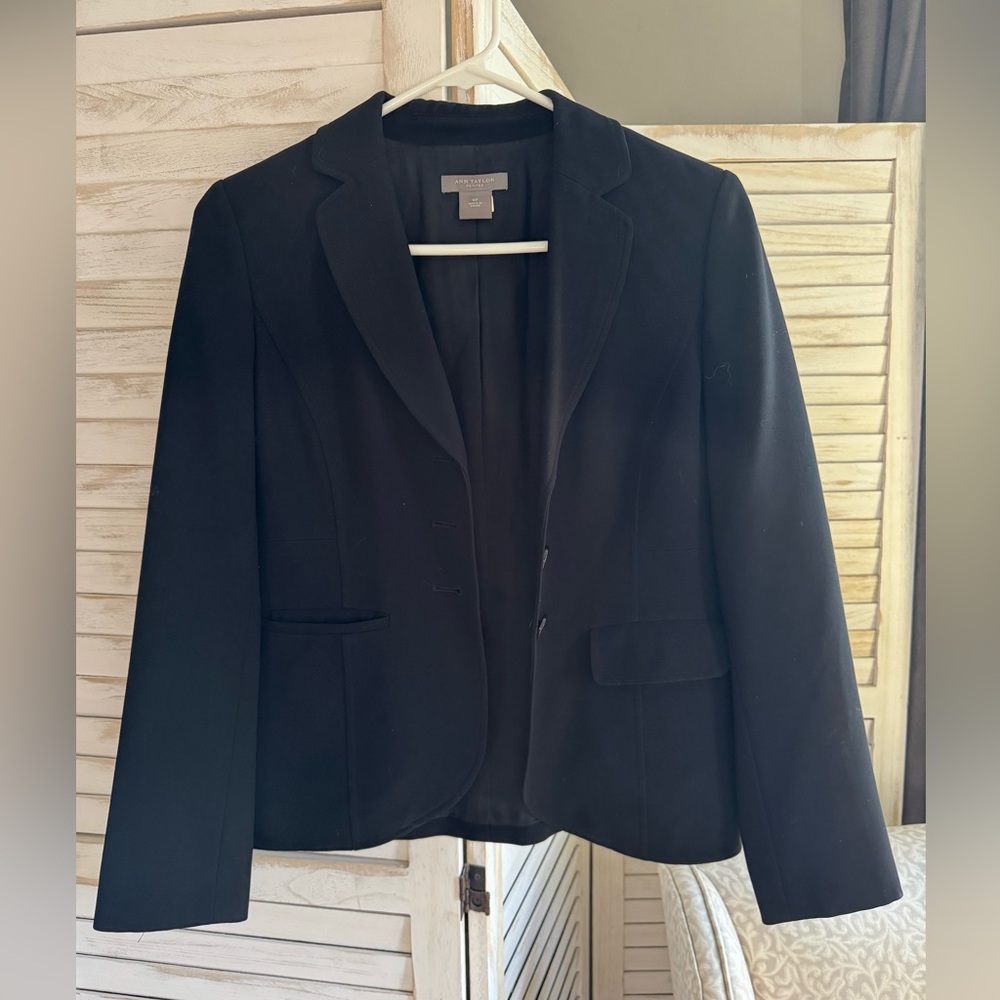 Ann Taylor Classic Petite Skirt Suit